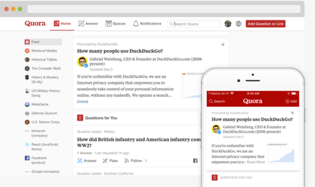 Quora questions and answers
