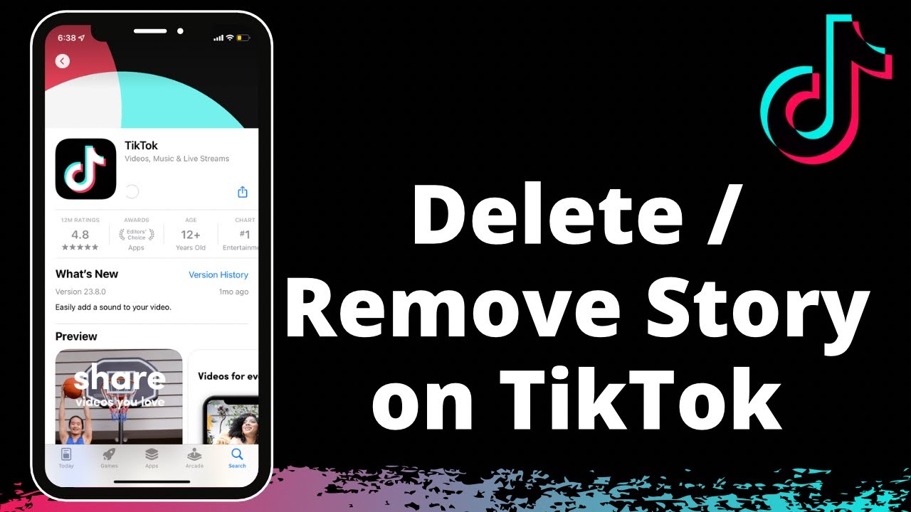 how to delete tiktok story