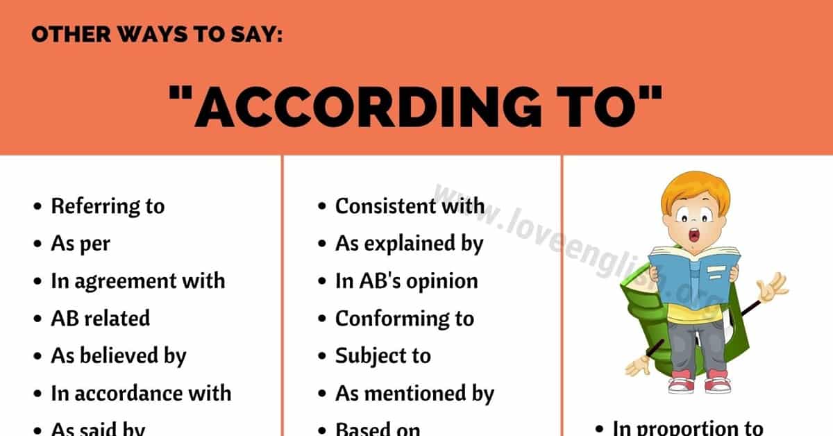 Another Way to Say According To: Enhancing Your Writing With Variety